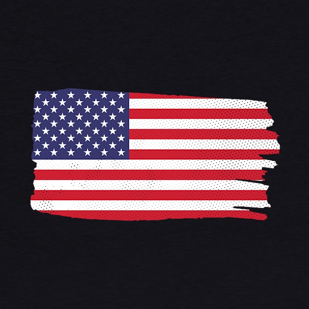 American Flag USA United States of America US 4th of July by WAADESIGN